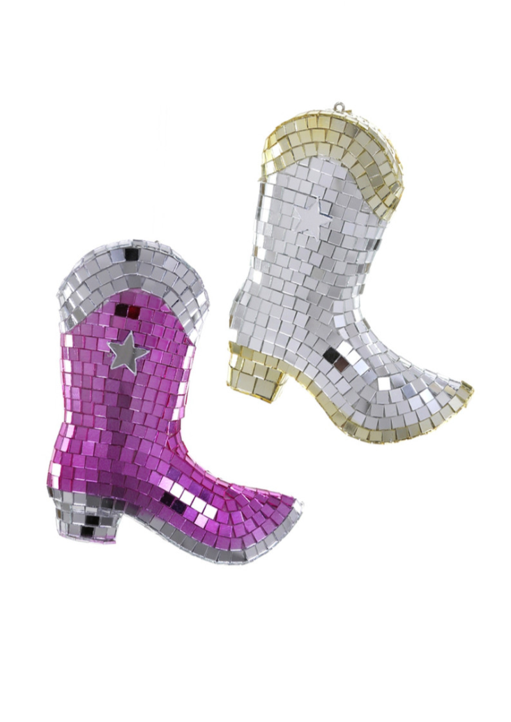 Disco Cowboy Boots Ornament