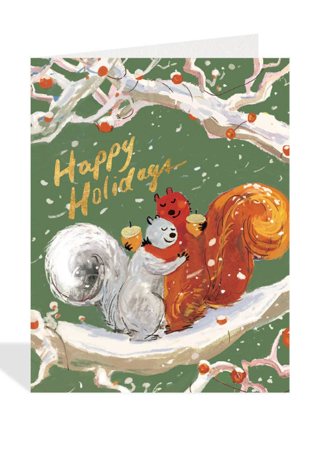 Two Squirrels Holiday Card