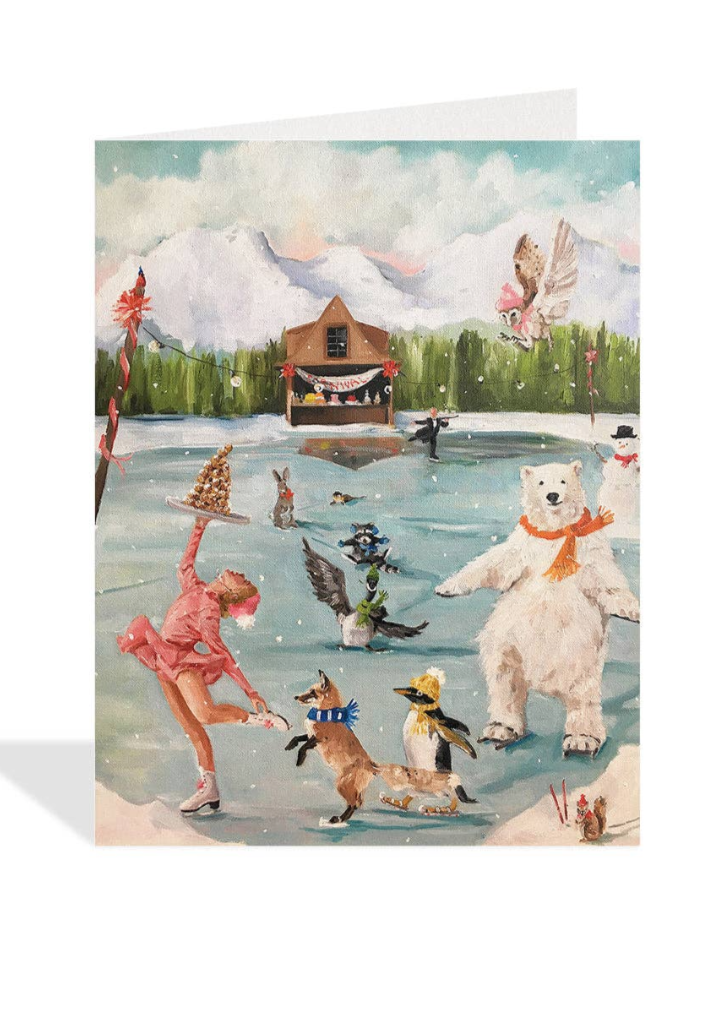 Skating Day Holiday Card