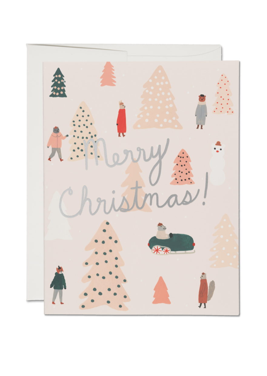 Pink Trees Card