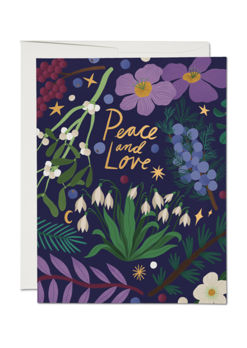Winter Botanicals Card | Box Set of 8