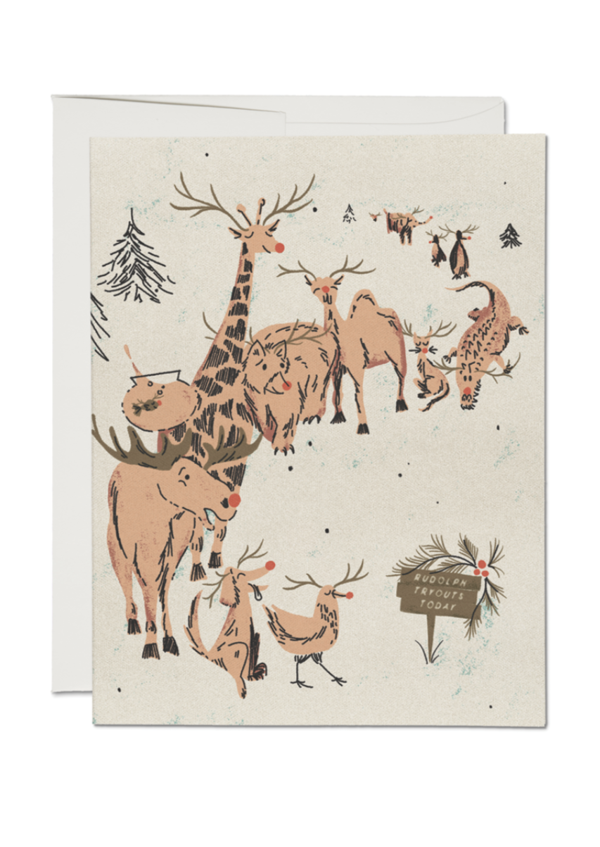 Rudolph Auditions Card