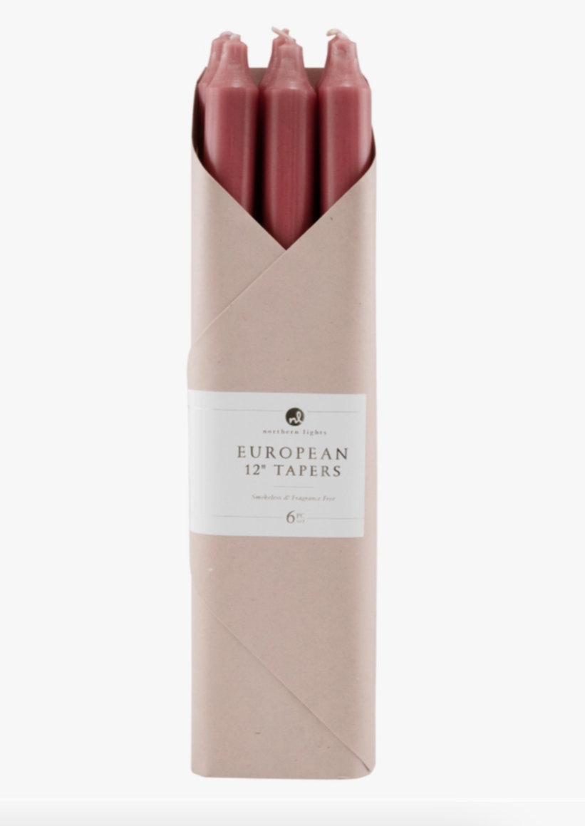 Taper Candles Set | Rosewood