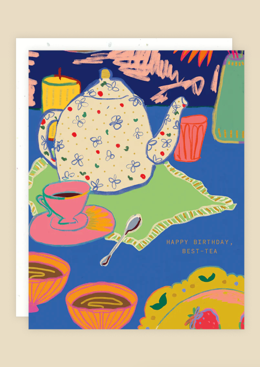Happy Birthday Best-Tea Card
