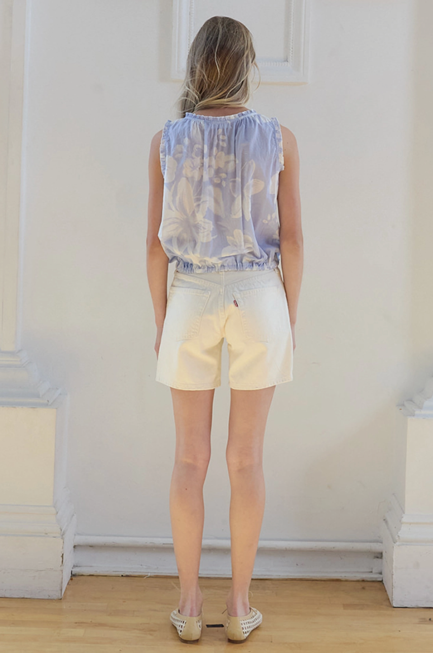 Baby Blue Wildflower Top