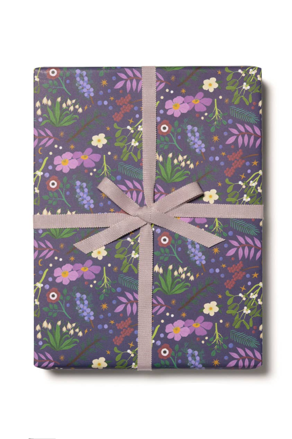 Winter Botanicals Rolled Gift Wrap