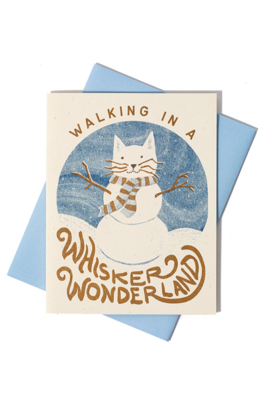 Walking in a Whisker Wonderland Holiday Card