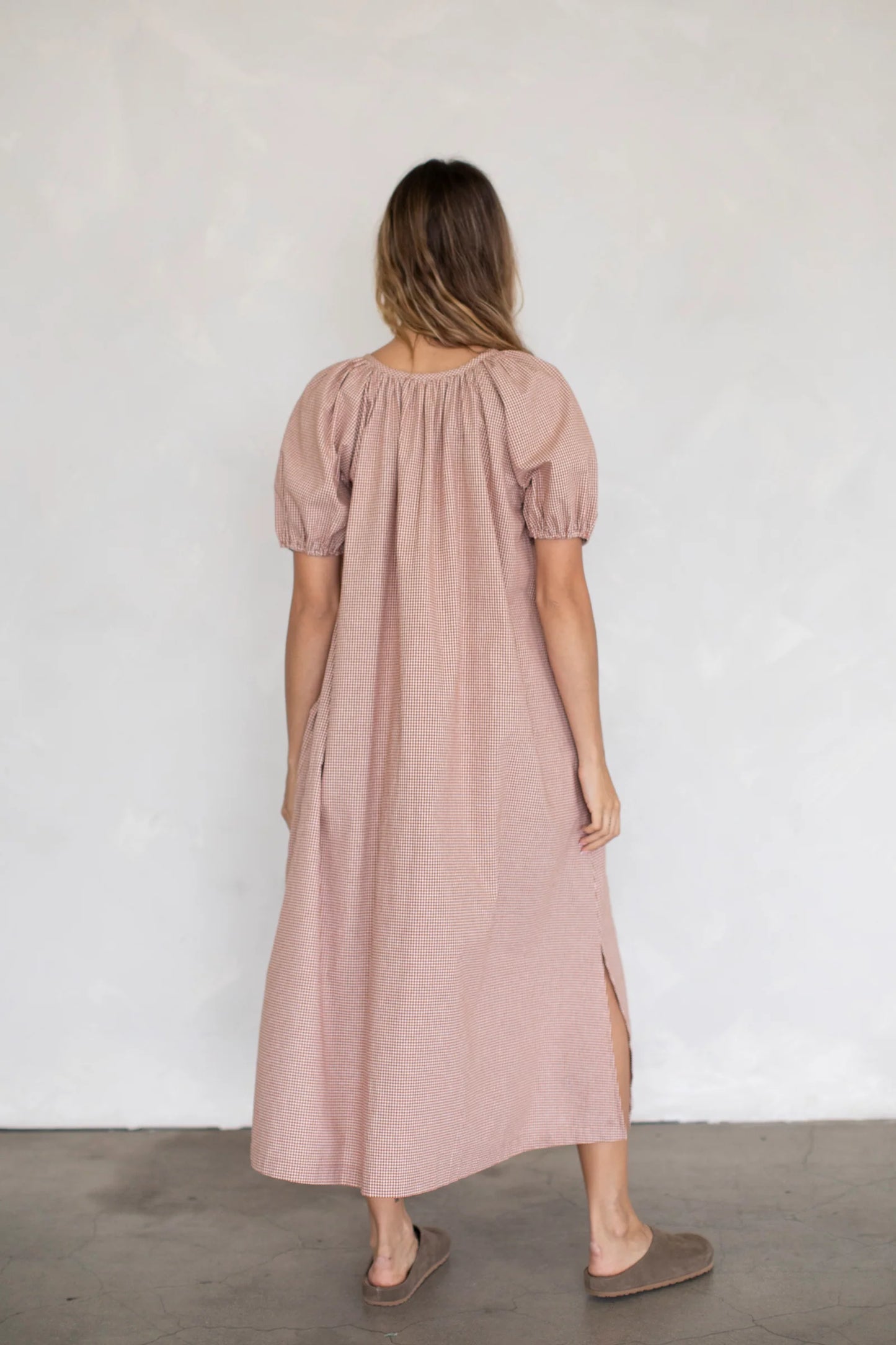 Orchard Picnic Midi Dress | Almond