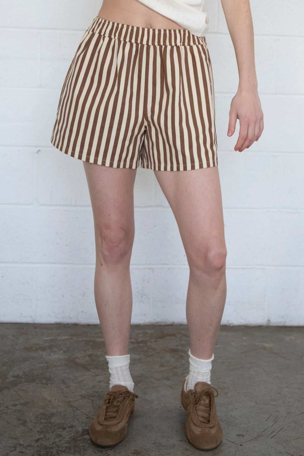 Brown Stripe Boxer Shorts