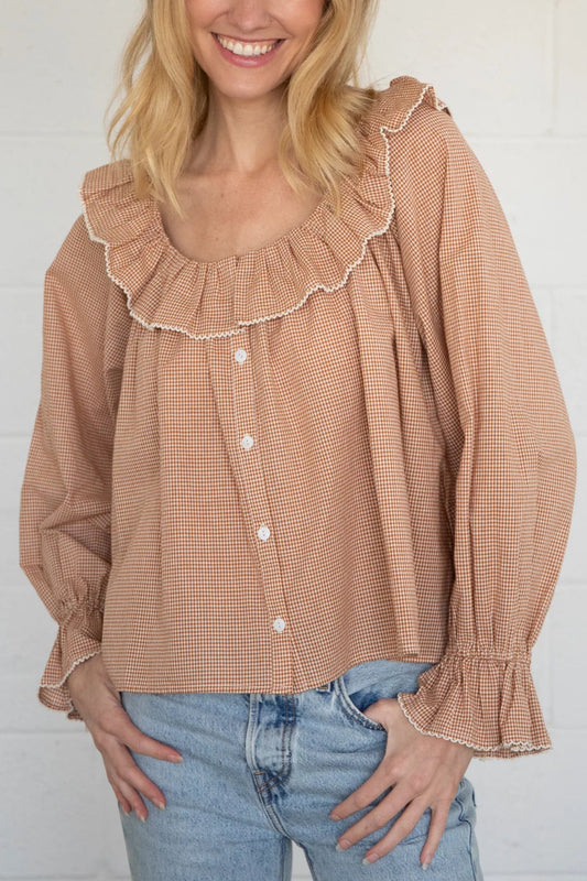 Teagan Gingham Blouse