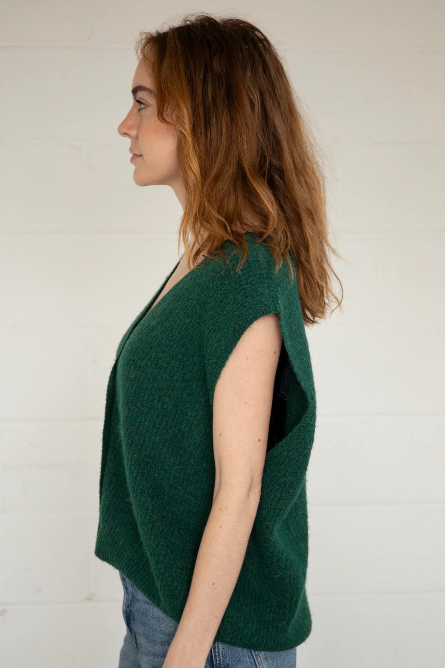 Softest Knit Vest | Forest Green