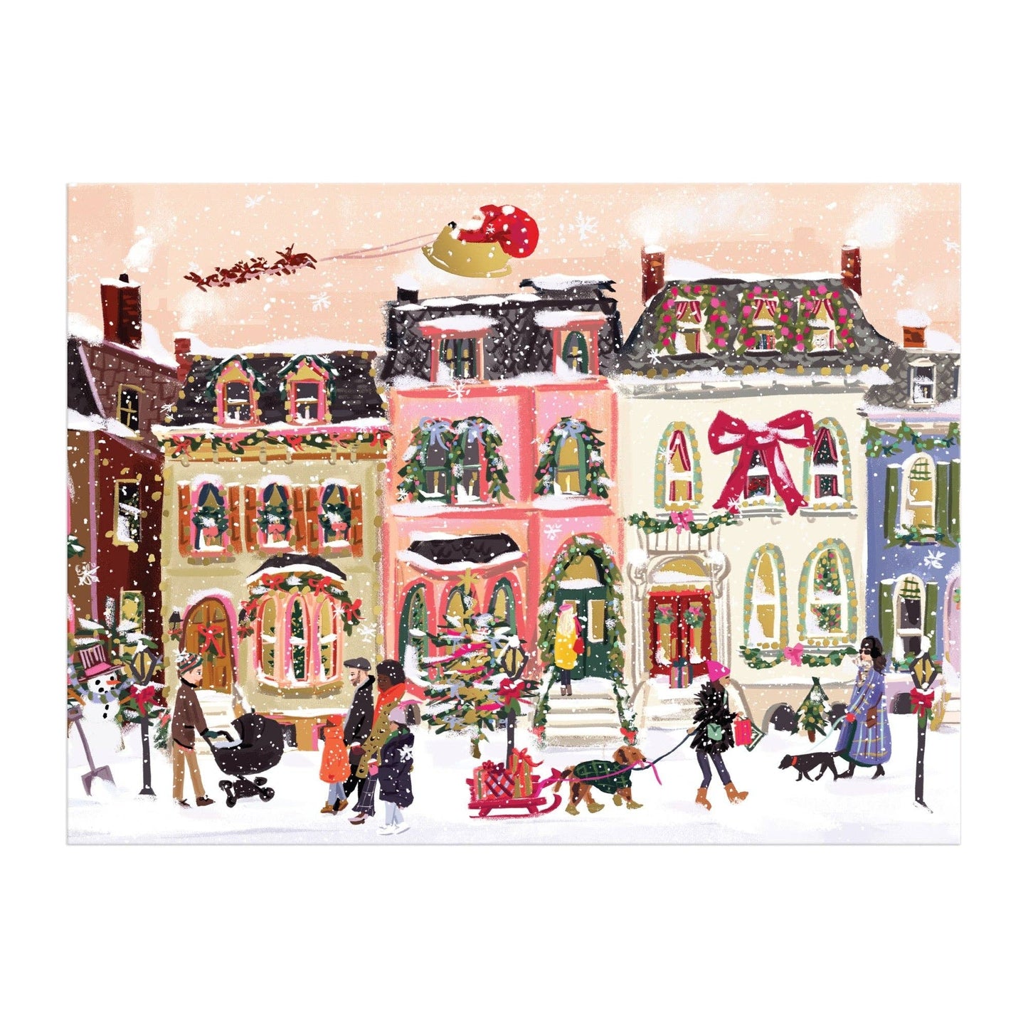 Snowfall on Main Street | 1000 Piece Foil Puzzle