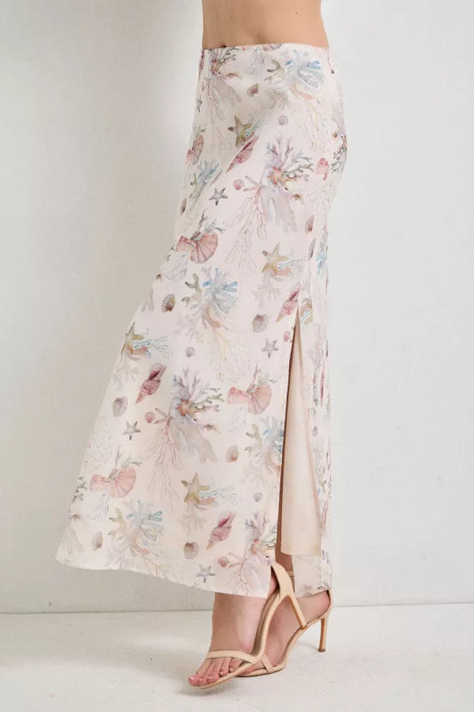Coral Reef Midi Skirt