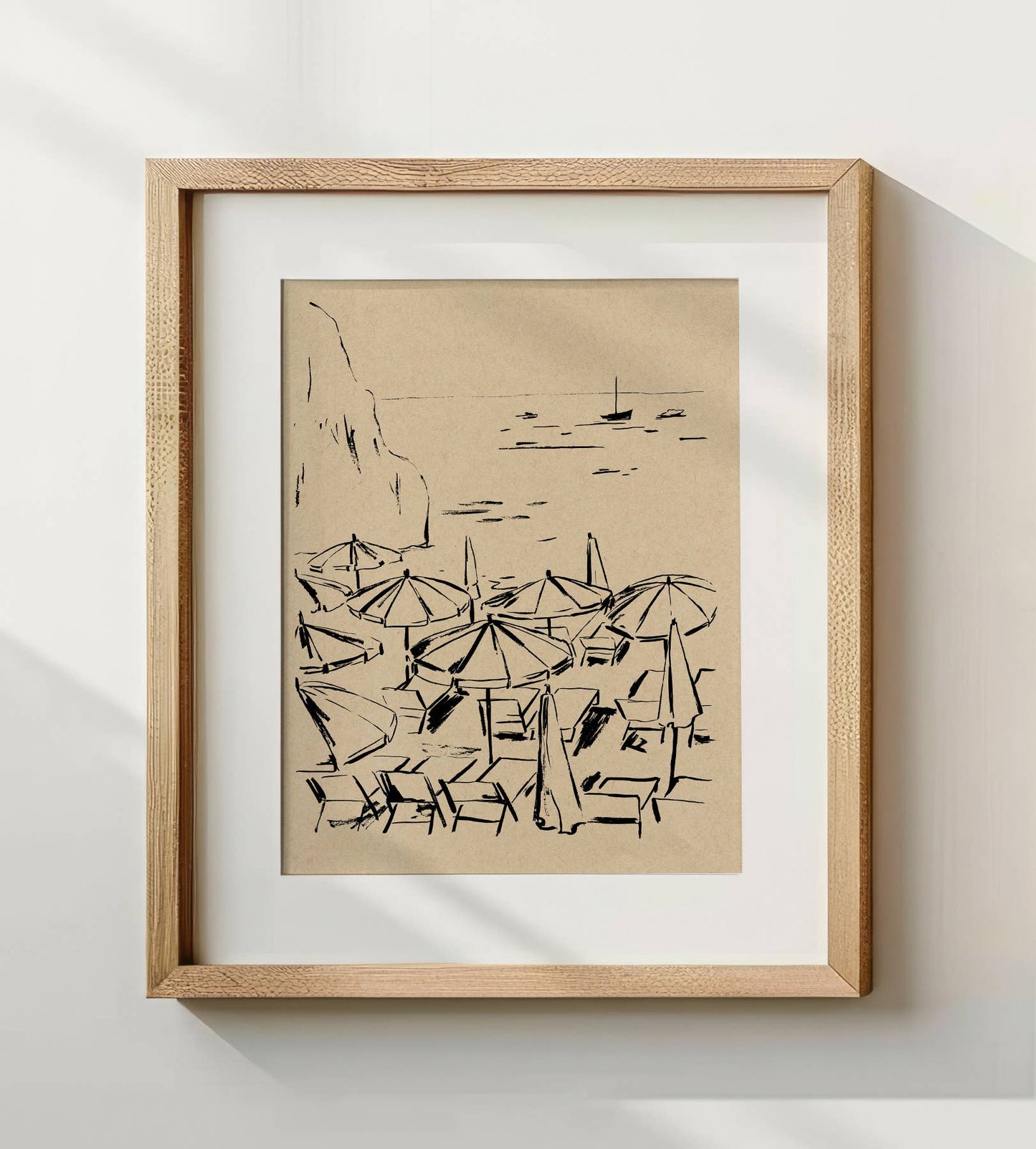 Capri Italian Beach Art Print | 8 x 10