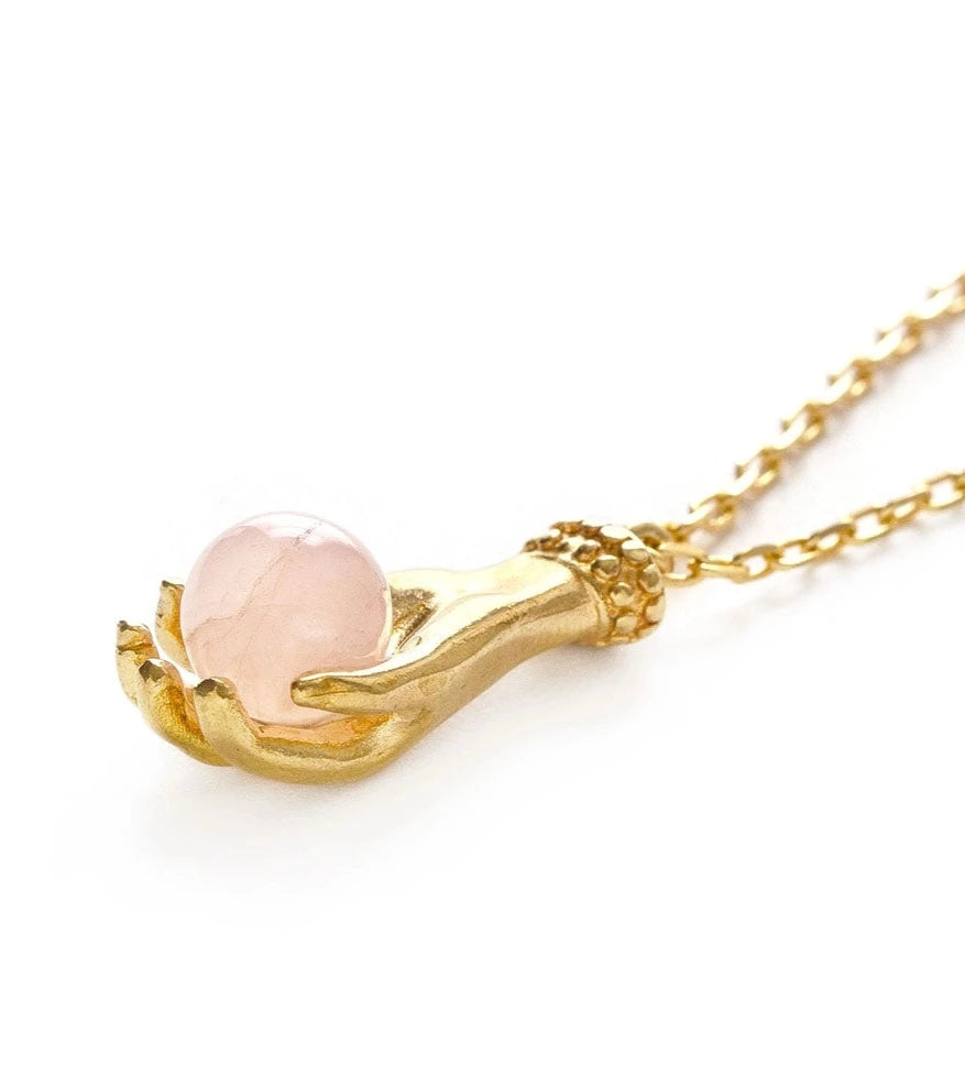 Fortune Teller Necklace | Rose Quartz