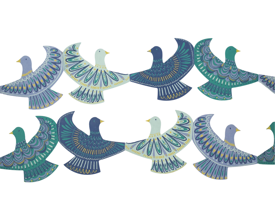 Dove Concertina Garland
