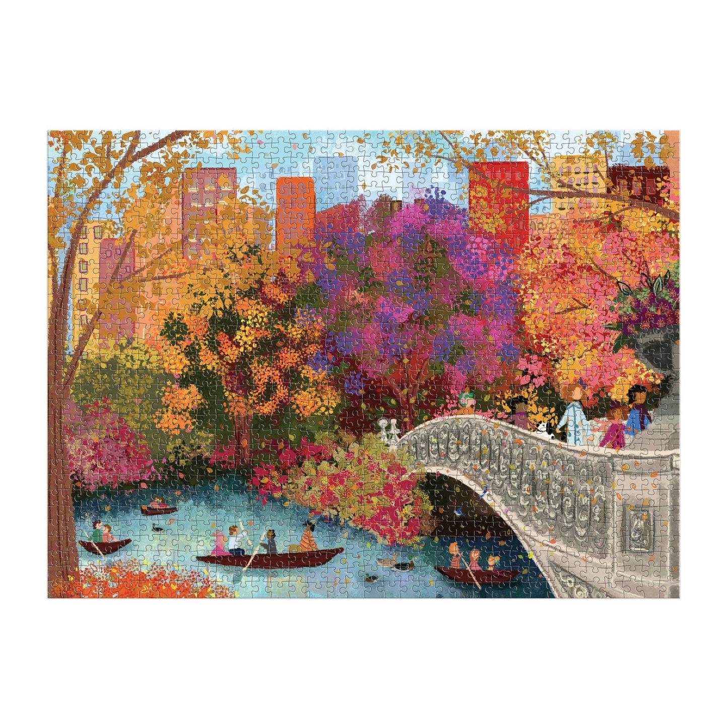 Autumn on Bow Bridge | 1000 Piece Puzzle