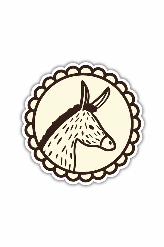Donkey Die-Cut Sticker