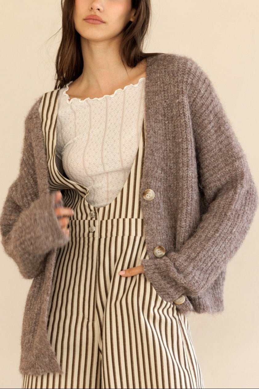 Moody Mauve Cardigan