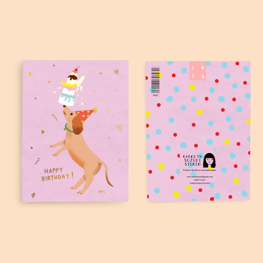 Party Dog Birthday Card