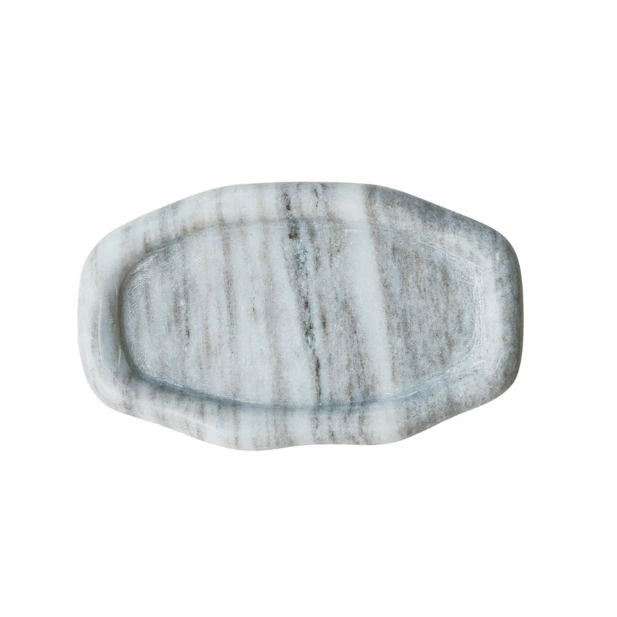 Cloud Marble Serving Tray