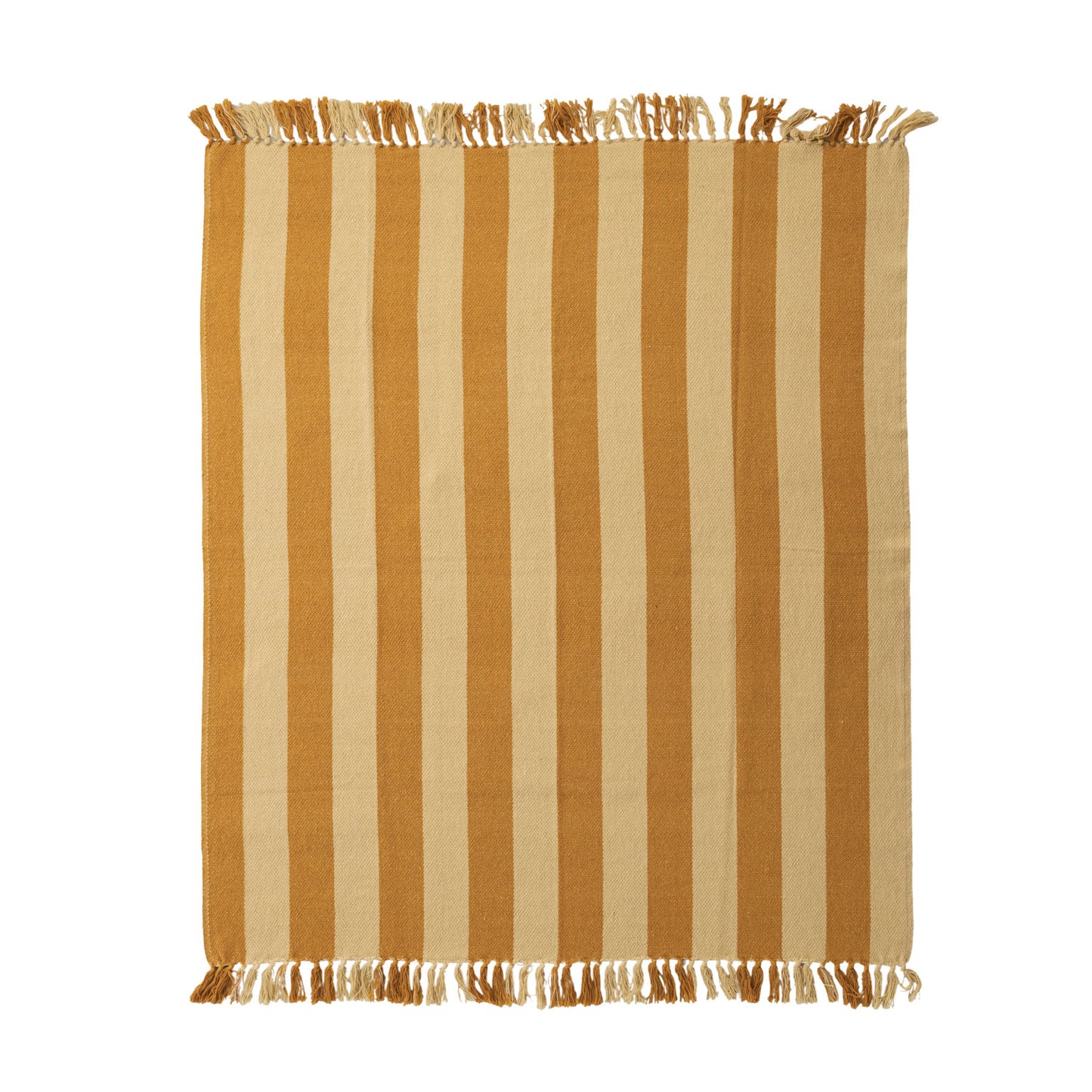 Cabana Fringe Blanket | Mustard