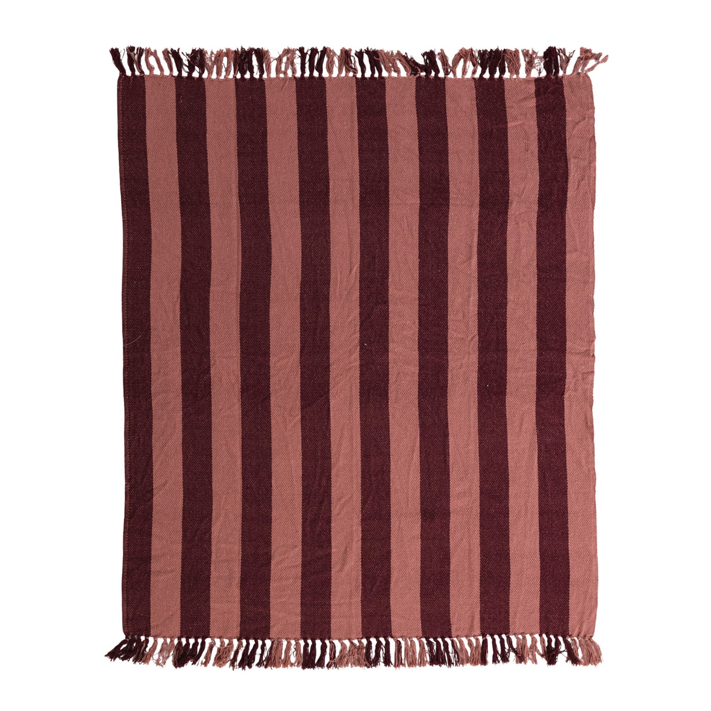 Cabana Fringe Blanket | Berry