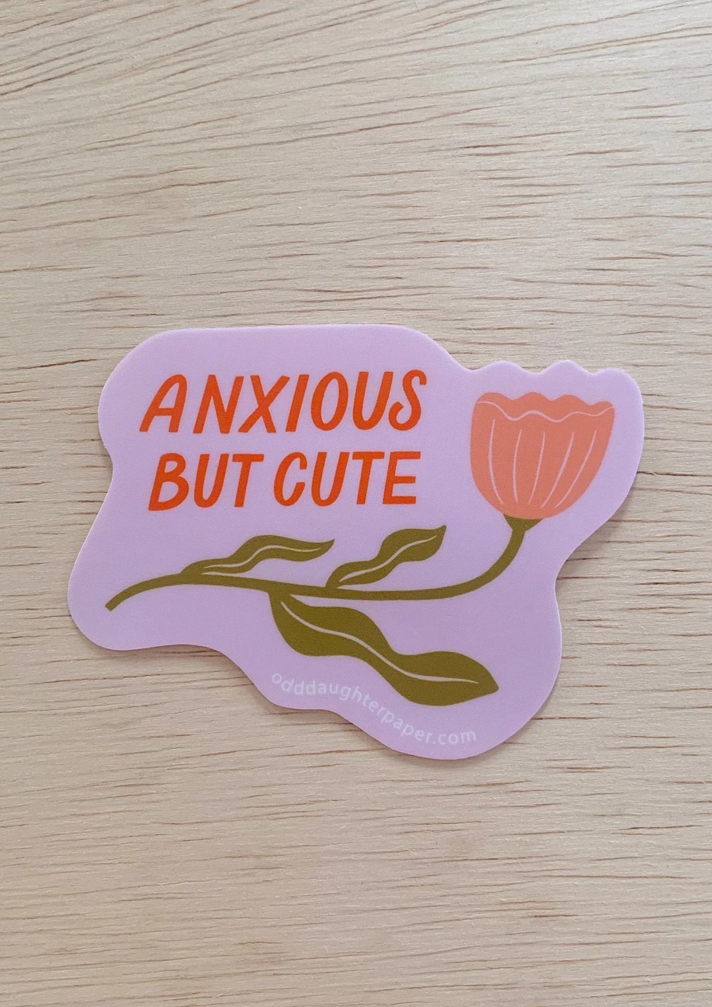 Anxious But Cute Sticker