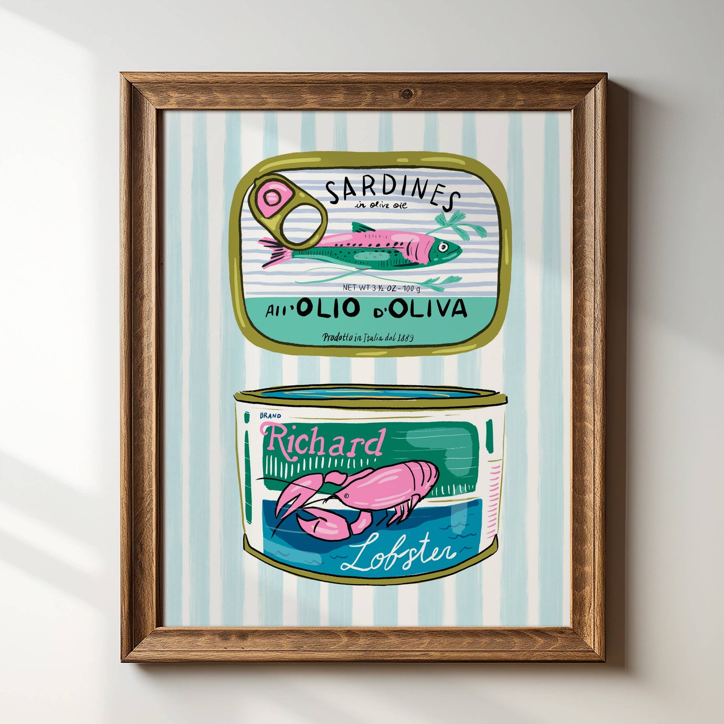Coastal Cans Giclée Art Print | 8" x 10"
