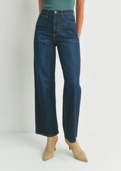 Janis Retro Wide Straight Leg Jeans