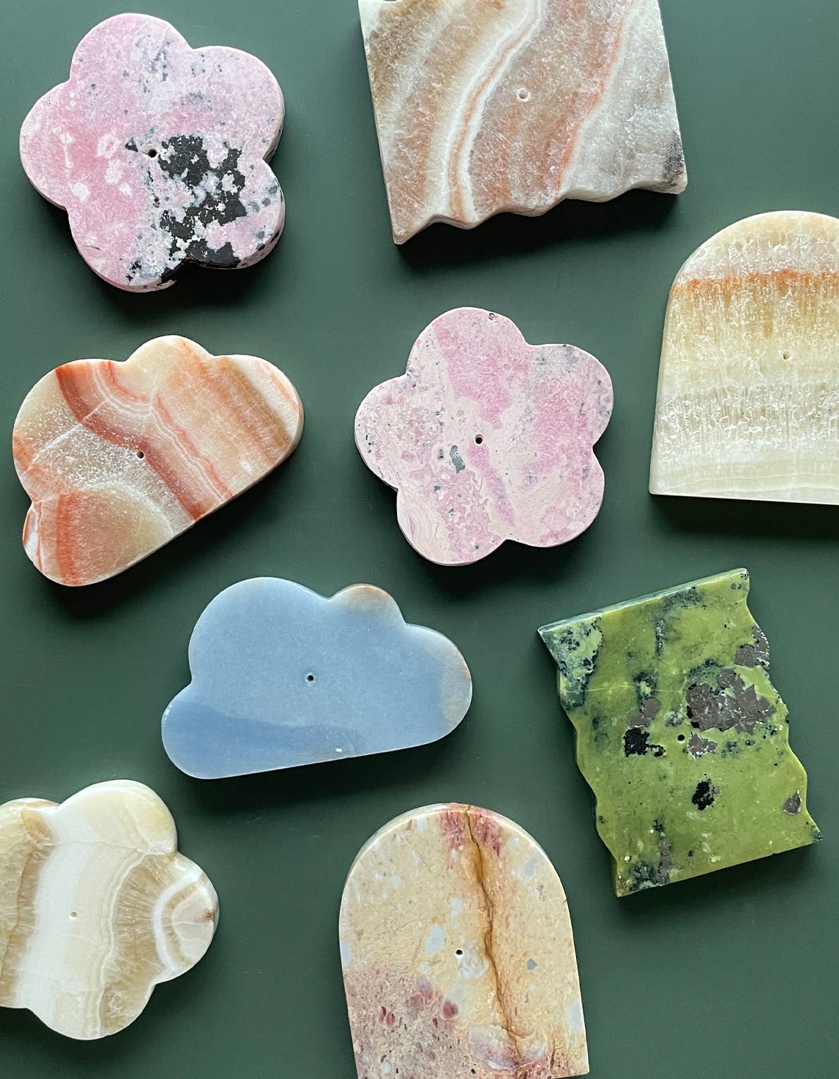Peruvian Stone Cloud Incense Holder | Creamy Onyx