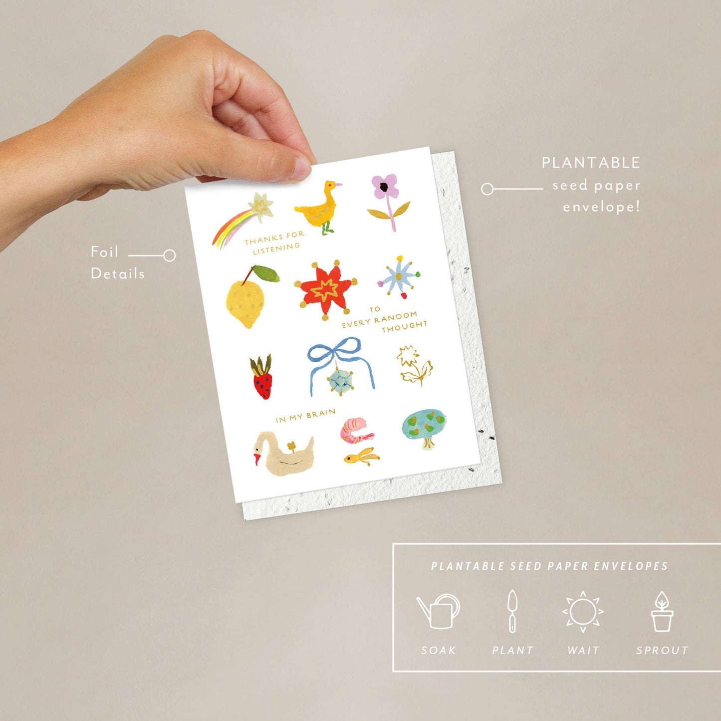 Random Thoughts Love Card