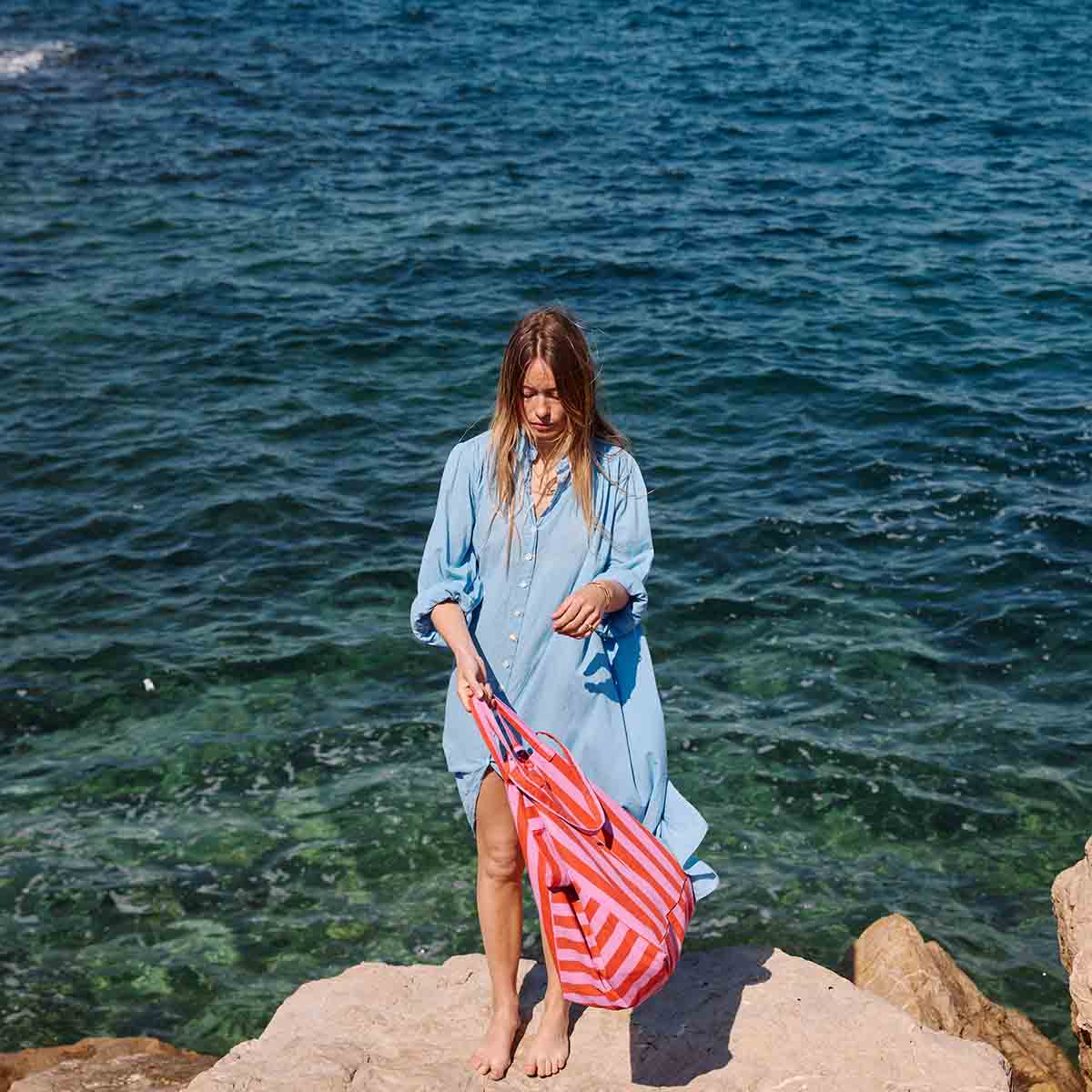 Elisa Tote | Orchid + Tomato