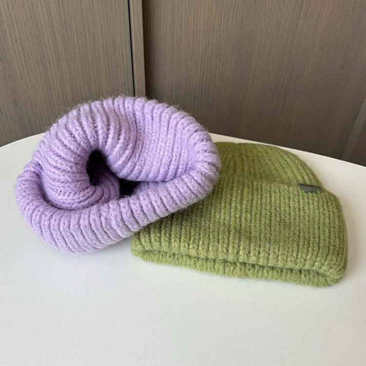 Foldover Knit Beanie | Green