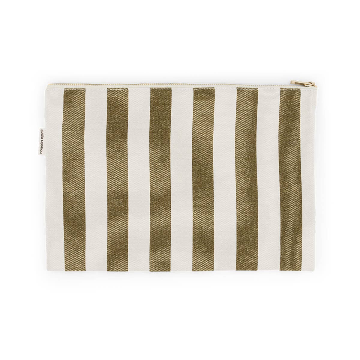 Lili Flat Pouch | Olive + Griege