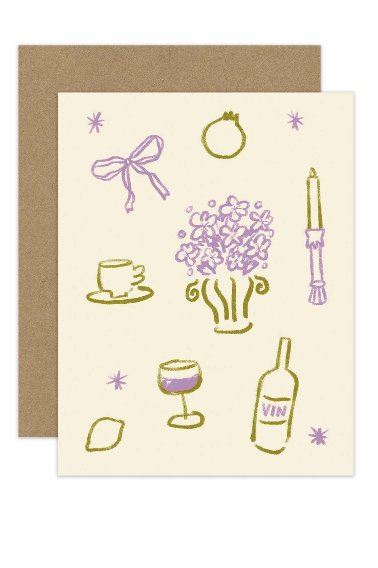 Dinner Party Greeting Card