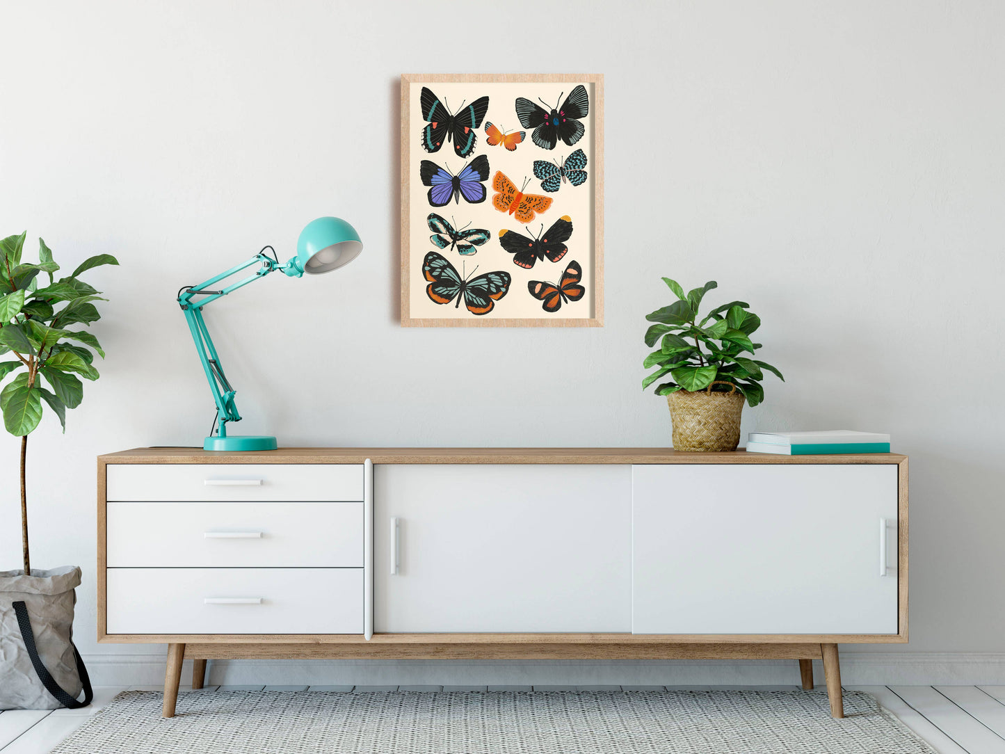 Butterfly Chart Art Print