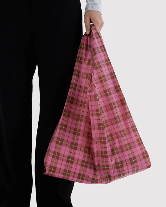 Standard BAGGU | Azalea Pink Tartan