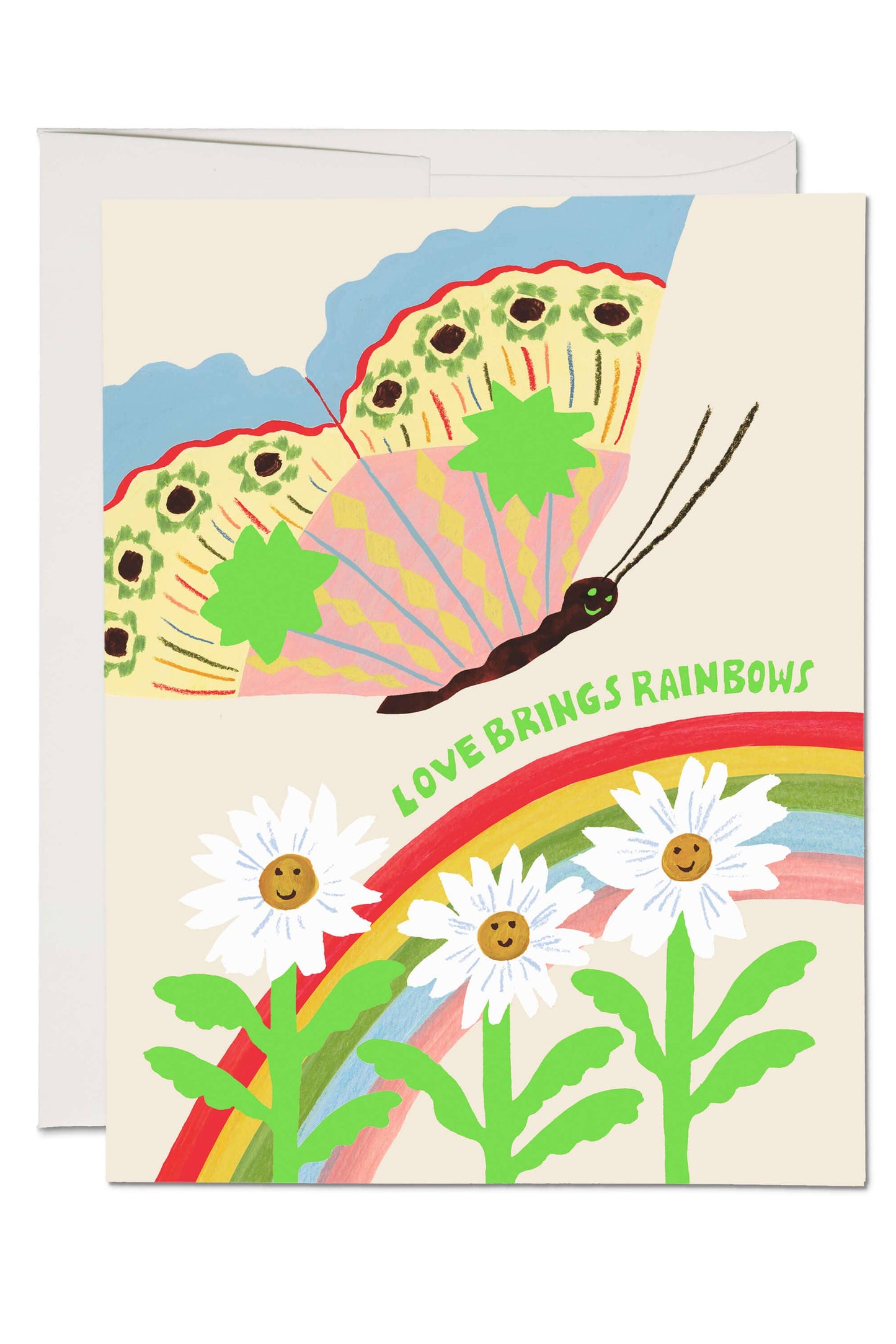 Love Brings Rainbows Card