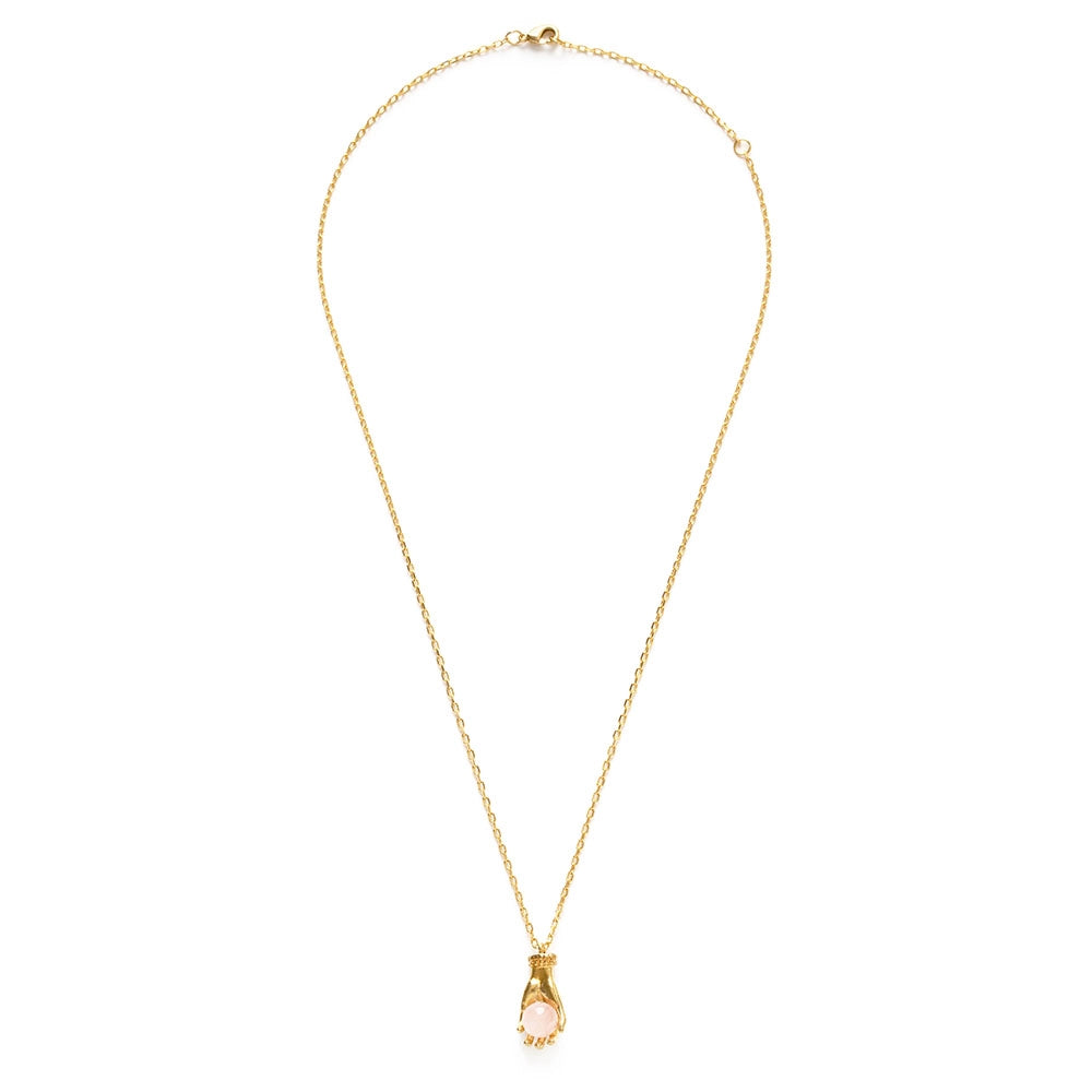 Fortune Teller Necklace | Rose Quartz