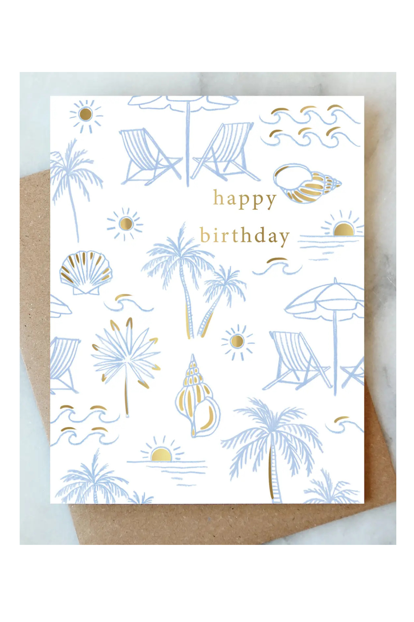 Beachy Birthday Card