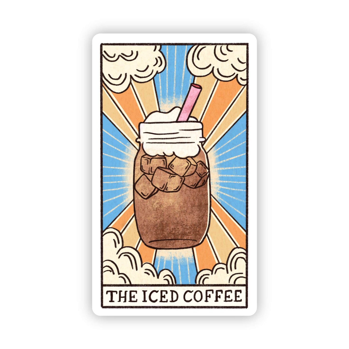 The Iced Coffee Tarot Sticker