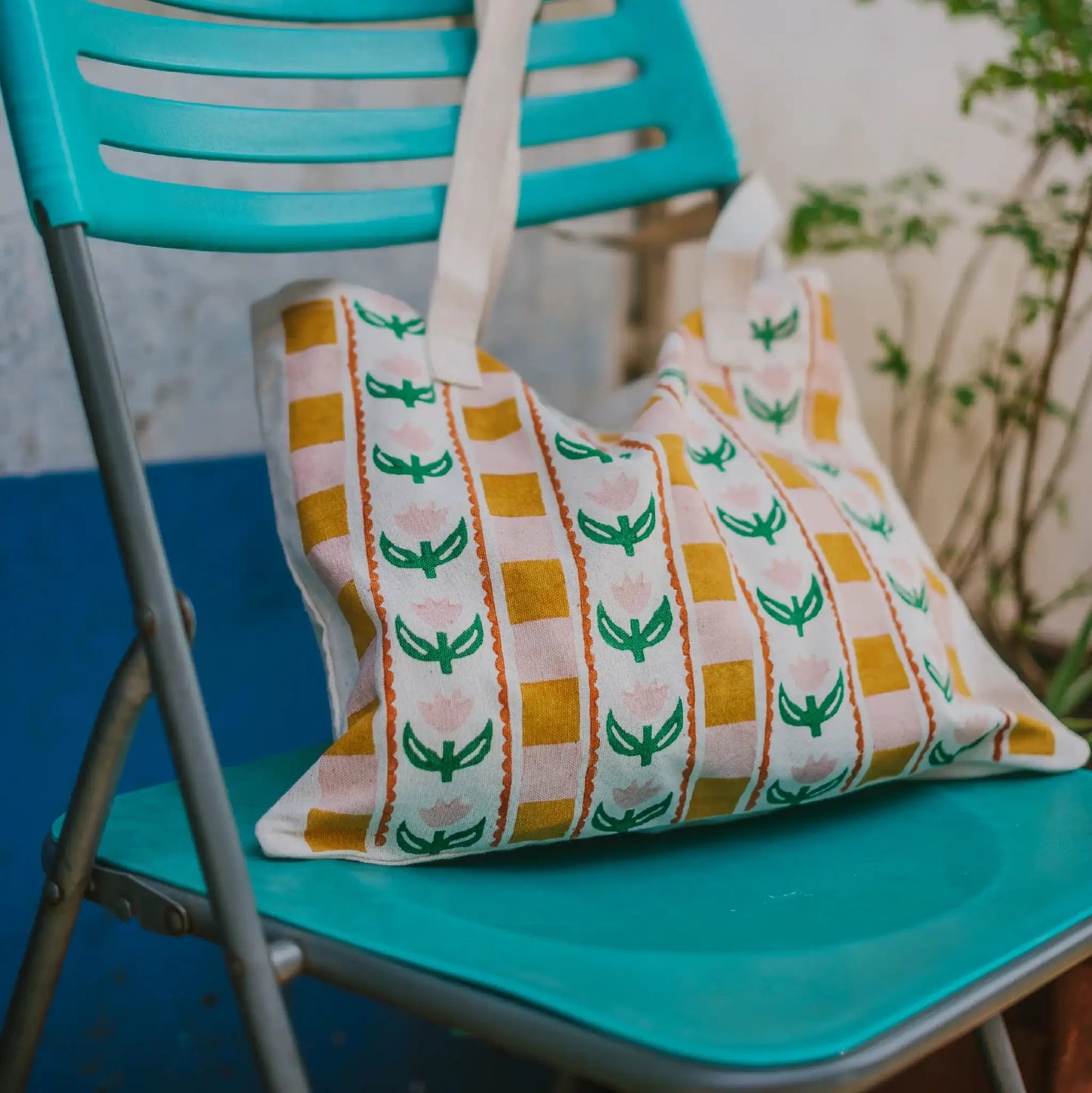 Block Printing Kit | Tulip Tote Bag