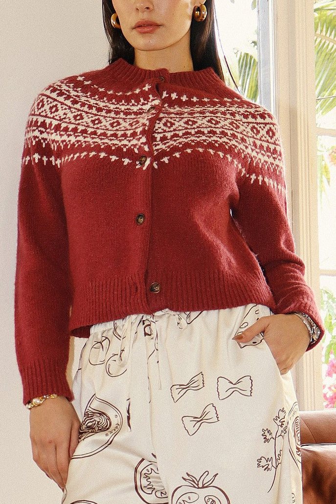 Ski Lodge Fair Isle Cardigan
