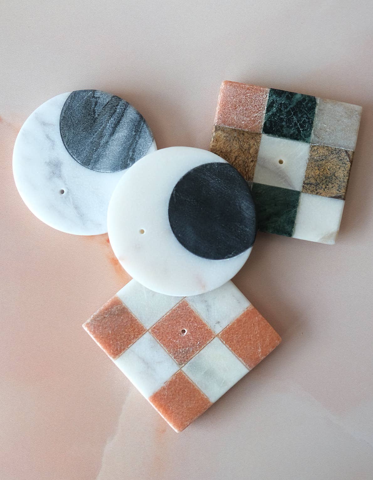 Marble Checks Incense Holder | Rainbow