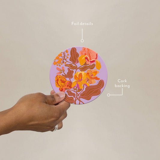 Groovy Floral Coaster