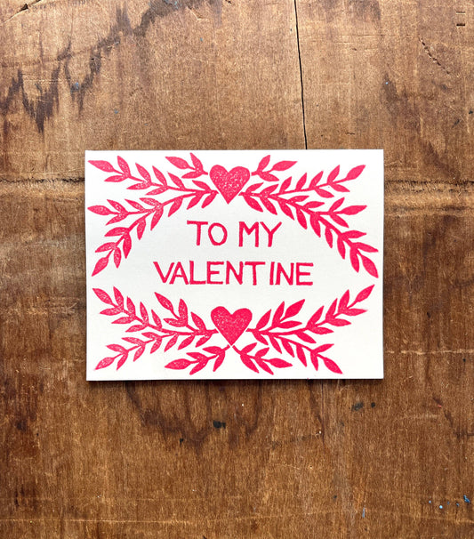 To My Valentine Vine Card