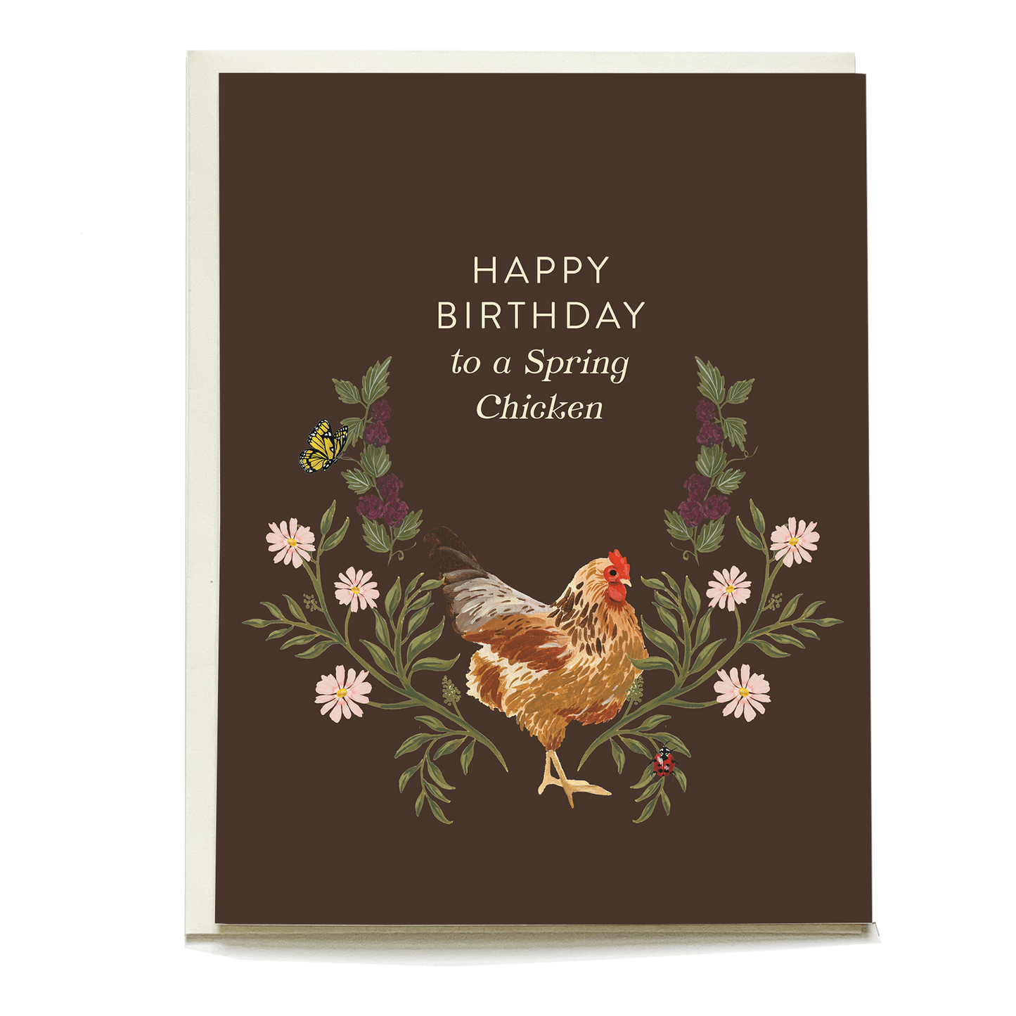 Spring Chicken Birthday Card
