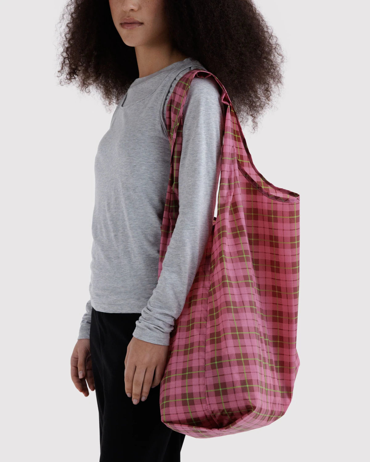 Big BAGGU | Azalea Pink Tartan