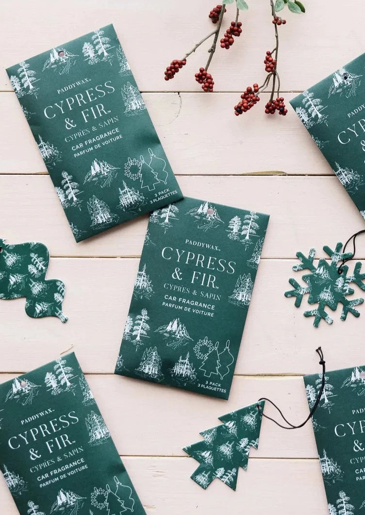 Cypress & Fir Car Fragrance | 3 Pack